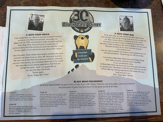 Menu photo 1 Black Bear Diner Gresham Gresham, OR