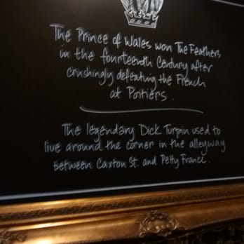 The Feathers - The story behind the Pub's name. - Pubs Near Me - London, XGL