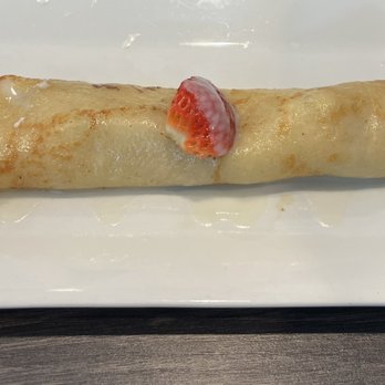 Reveille Cafe - Single strawberry and cream crepe - Cafes Near Me - The Villages, Florida Reveille Cafe - Single strawberry and cream crepe - Cafes Near Me - The Villages, Florida