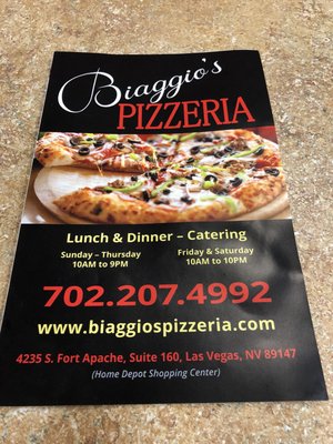Menu photo 4 Biaggio's Pizzeria Las Vegas, NV