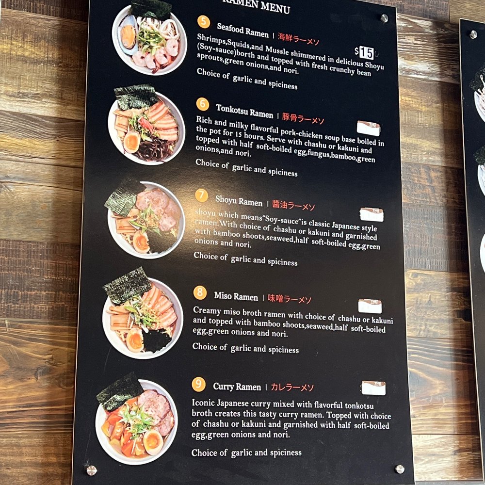 Sasuke Ramen - Menu with ramen dishes - Ramen Near Me - Arvada, Colorado Sasuke Ramen - Menu with ramen dishes - Ramen Near Me - Arvada, Colorado