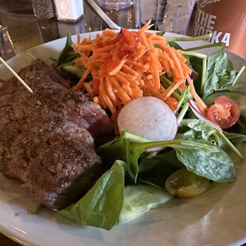 Off the Strip The LINQ Hotel + Experience - Special order Spinach Salad with Steak - Bars Near Me - Las Vegas, Nevada Off the Strip The LINQ Hotel + Experience - Special order Spinach Salad with Steak - Bars Near Me - Las Vegas, Nevada