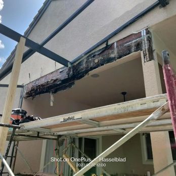 Artesian Pools Of Orlando - Beam that was screwed into by Artesian pools orlando - Swimming Pools Near Me - Orlando, Florida