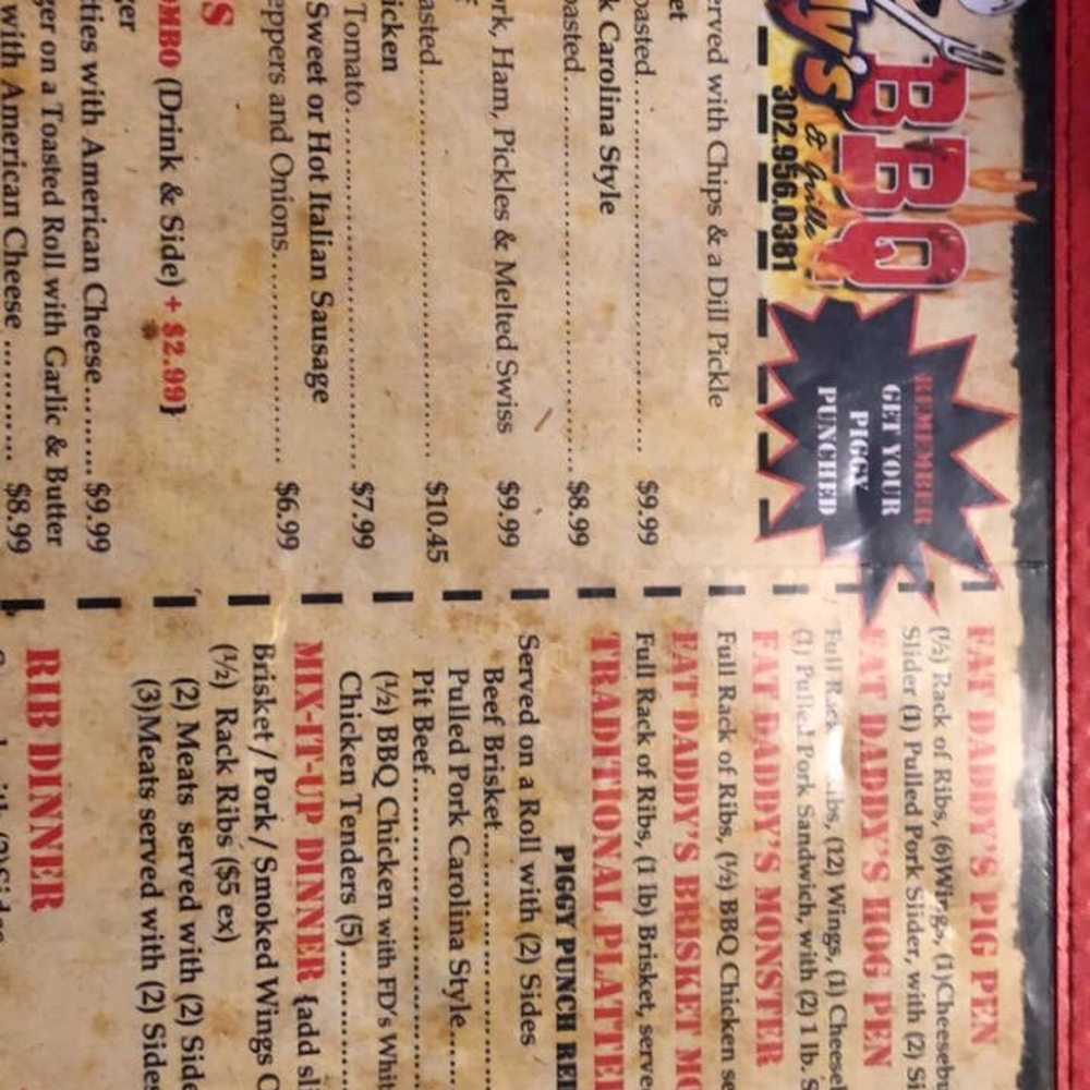 Fat Daddy's BBQ - Barbeque Near Me - Georgetown, Delaware Fat Daddy's BBQ - Barbeque Near Me - Georgetown, Delaware