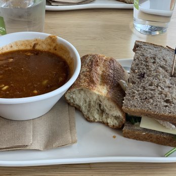 Panera Bread - Turkey chili and roasted turkey sandwich - Salad Near Me - Roanoke, Texas Panera Bread - Turkey chili and roasted turkey sandwich - Salad Near Me - Roanoke, Texas