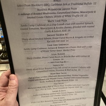 Legal Assets - Menu 1 - New American Near Me - Easton, Maryland