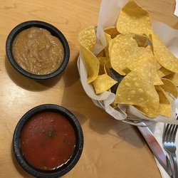 Free chips + beans + salsa.
