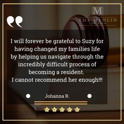 The Medlin Law Firm - The Medlin Law Firm Immigration In Fort Worth Testimonial Johanna R.