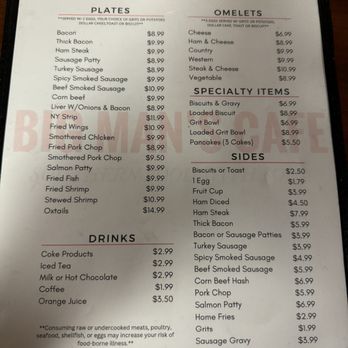 Big Man's Cafe - Breakfast menu - Southern Near Me - Ocala, Florida Big Man's Cafe - Breakfast menu - Southern Near Me - Ocala, Florida
