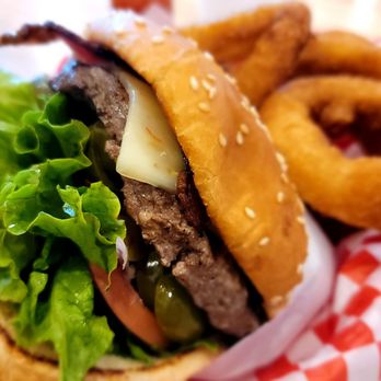Good Burger - Texas burger with bacon and onion rings. - Burgers Near Me - Shoreline, Washington