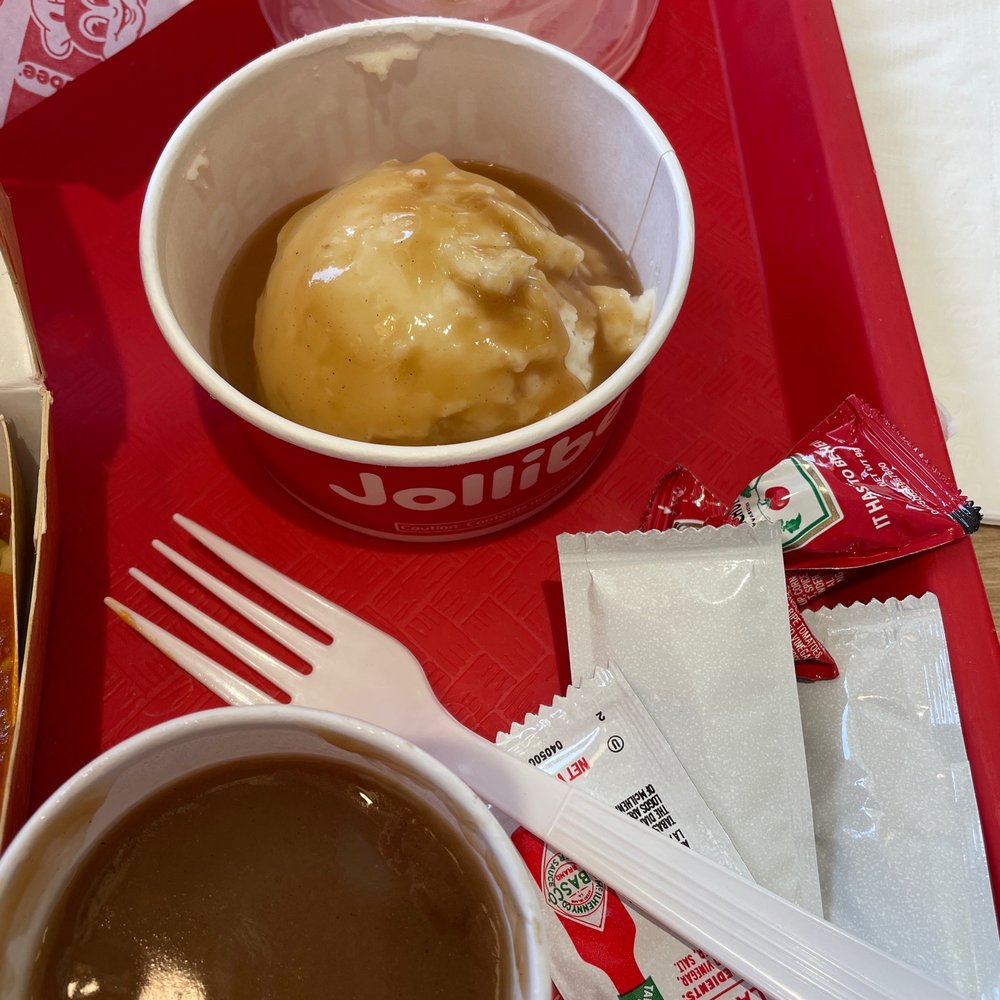 Jollibee - Mash potatoes and gravy for the chicken - Chicken Shop Near Me - Alhambra, California Jollibee - Mash potatoes and gravy for the chicken - Chicken Shop Near Me - Alhambra, California