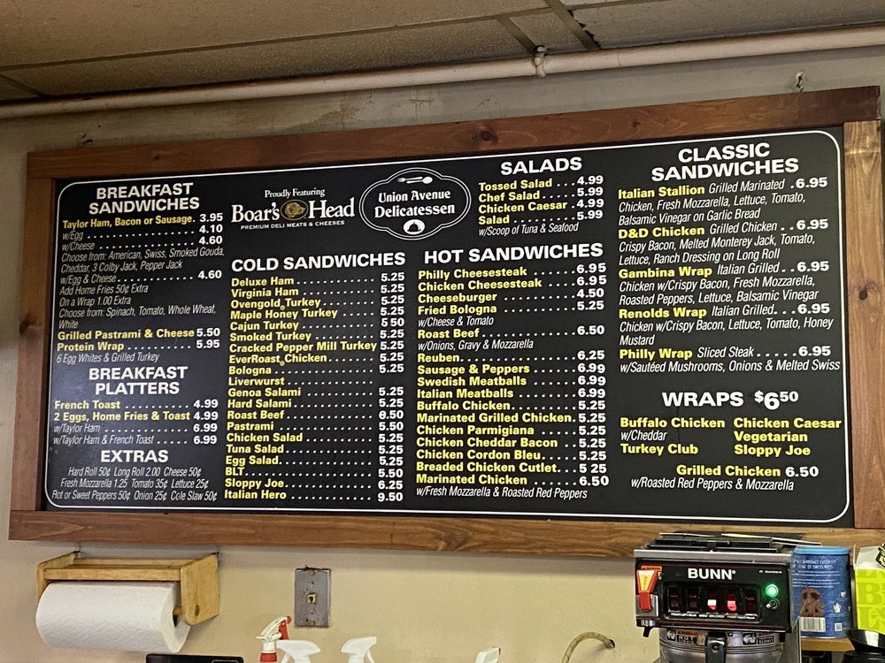 UNION AVENUE DELI AND CATERING 126 Union Ave, Bloomingdale, NJ Yelp