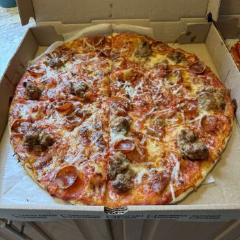 Fat Tomatoes - Old School with pepperoni - Pizza Near Me - Holyoke, Massachusetts