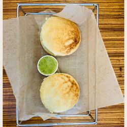 bolivar coffee + arepa bar - 2 Grilled Chicken Breast Arepas.