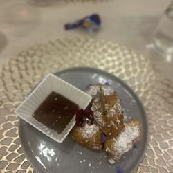 Chef Rebecca Clarke - Szechuan Pepper Beignet, Sugar Dusting, Miso-Caramel Dipping Sauce