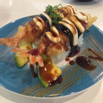 Sushi Train - Prawn and avocado nigiri - Sushi Bars Near Me - Carseldine, QLD Sushi Train - Prawn and avocado nigiri - Sushi Bars Near Me - Carseldine, QLD