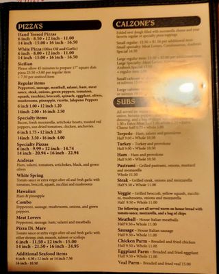 Menu photo 1 Andreas Yorktown, VA Menu photo 1 Andreas Yorktown, VA