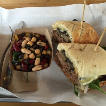 Local West - This is their "Super Mario" burger with the four bean salad side. It was fantastic! I highly recommend it. - Gastropubs Near Me - Cleveland, Ohio Local West - This is their "Super Mario" burger with the four bean salad side. It was fantastic! I highly recommend it. - Gastropubs Near Me - Cleveland, Ohio
