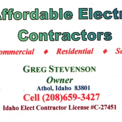 Affordable Electric Contractors - Affordable electric