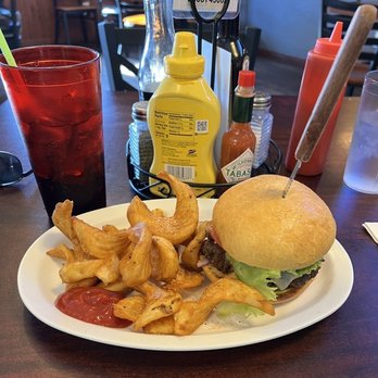 Blakeslee's Bar & Grill - Mill Creek Burger and wavy fries. - Bars Near Me - Forks, Washington