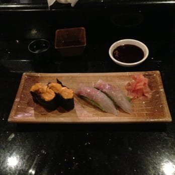 Ginza Sushi - Desert black snapper with sea salt, and a fantastic Uni! - Sushi Bars Near Me - Tucson, Arizona