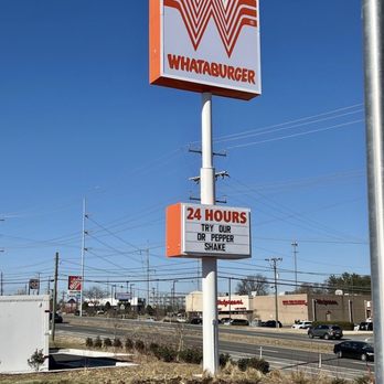 Whataburger - a sign for whataburger - Burgers Near Me - Hermitage, Tennessee