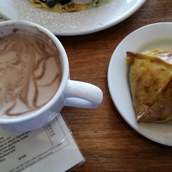 M henry - Hot chocolate and jerk chicken empanada - Breakfast & Brunch Near Me - Chicago, Illinois