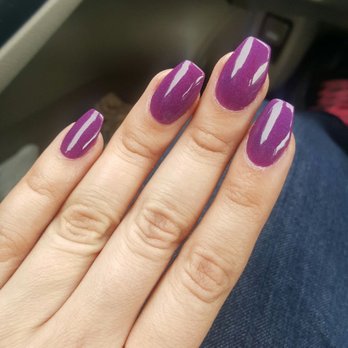 Glow Nail Spa - Coffin shape and clean filing job! These are my real nails with SNS - Waxing Near Me - Cary, North Carolina