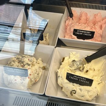 B Bagels - @foodie_starry  Cream cheese - Bagels Near Me - Jersey City, New Jersey