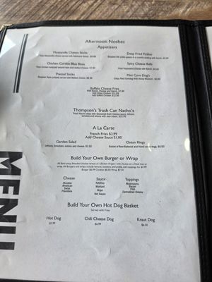 Menu photo 1 North Bend Grille North Bend, PA Menu photo 1 North Bend Grille North Bend, PA