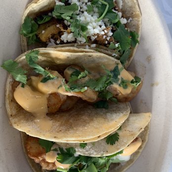 BIG & little's Restaurant - One Big & Little (Fried Fish), One Hawaiian Pork, & one Shrimp - Tacos Near Me - Chicago, Illinois BIG & little's Restaurant - One Big & Little (Fried Fish), One Hawaiian Pork, & one Shrimp - Tacos Near Me - Chicago, Illinois