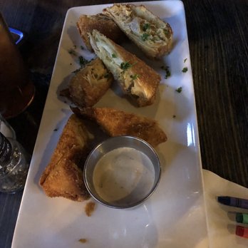 Woodson's Local Tap + Kitchen - Pulled pork Mac egg rolls - Comfort Food Near Me - Conroe, Texas Woodson's Local Tap + Kitchen - Pulled pork Mac egg rolls - Comfort Food Near Me - Conroe, Texas