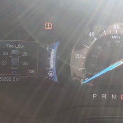 Avis Rent A Car - 4 low tires (35+ is what they should've been at)