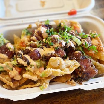 Monarch Poke - Poke Nachos (Half) - Hawaiian Near Me - Aiea, Hawaii