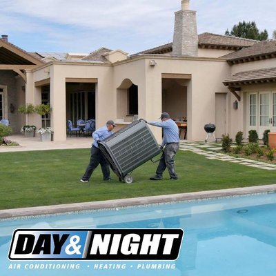 Day & Night Air Conditioning, Heating, & Plumbing Logo