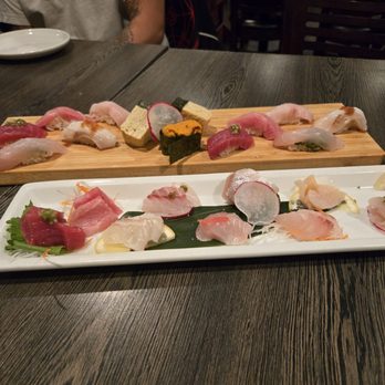 Kakurega - 10 piece sashimi and 10 piece nigir - Sushi Bars Near Me - Costa Mesa, California