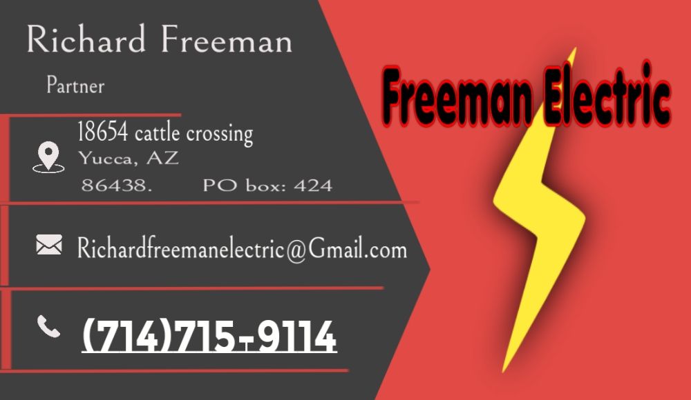 FREEMAN ELECTRIC Updated June 2024 18654 Cattle Crossing, Yucca