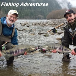 Silversides Fishing Adventures - Flyfishing for chum salmon is very good in November near Vancouver, BC and our expert fly fishing guides help!