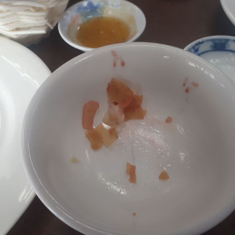 We ordered dim sum and the first 2 dishes came out in about 2 minutes, cold, so it appears it was not fresh  hair in food