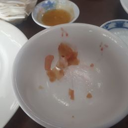We ordered dim sum and the first 2 dishes came out in about 2 minutes, cold, so it appears it was not fresh  hair in food
