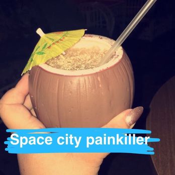 Lei Low - Clearly, space city painkiller. Coconut-y and tasty - Cocktail Bars Near Me - Houston, Texas