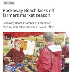 Rockaway Beach Farmers Market - No other information about it could be found on the web.