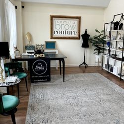 Samira Brow Couture - The waiting area of our relaxing beautique offers skincare and we now offer permanent jewelry!  We can't wait to meet you!