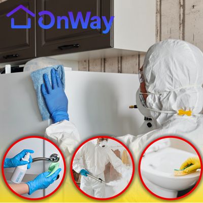 Buy One Service, Get One Service FREE 🎁 Clean+Disinfect+Protect - Premium Package - From $129 - Buy 1 Service (clean + disinfect + Protect) and Get Second Service FREE!

We will First CLEAN your House, then we will use our Electrostatic Spray Equipment to DISINFECT, and finally Apply BIOPROTECT RTU to PROTECT your house for 90 days.

usually a Basic service costs $149, In this Promotion the amount charged will be $ 169.00 and you will have 2 days of Service (84.50 each) Complete and you can choose through our online scheduling system the best day and time.

  We will also disinfect your Garage, your Carpets. You can check all locations and details included in our service on our website.

Do not worry! Our Team provides all Supplies, Equipment and especially Safety equipment, all using coveralls, masks, gloves and Shoes cover.

Visit our website to check all 3 steps and don't forget to participate in our PlayStation 5 Christmas Giveaway 🎉

www.onwayservices.com

TERMS AND CONDITIONS
* Limited Offer * Second Visit can be scheduled 30 days after the completion of the first one (Schedule link will be sent when the first service is scheduled) * Value $169.00 based house or apartment with 3 Bedrooms