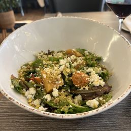 Beet Salad - The perfect balance of sweet beets, creamy goat cheese, rich pistachio, and acidic vinaigrette. Beet Salad - The perfect balance of sweet beets, creamy goat cheese, rich pistachio, and acidic vinaigrette.