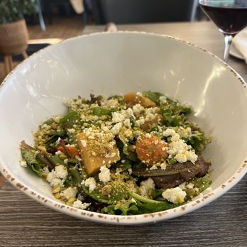 Wanderlust Creativefoods - Beet Salad - The perfect balance of sweet beets, creamy goat cheese, rich pistachio, and acidic vinaigrette. - Indian Near Me - Fayetteville, West Virginia Wanderlust Creativefoods - Beet Salad - The perfect balance of sweet beets, creamy goat cheese, rich pistachio, and acidic vinaigrette. - Indian Near Me - Fayetteville, West Virginia