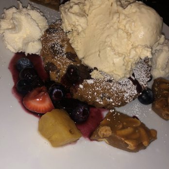 AnQi Bistro - Table side ice cream with chocolate chip cookie - Asian Fusion Near Me - Costa Mesa, California