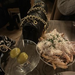 Dirty martini Truffle Crispy Parmesan Fries Dirty martini Truffle Crispy Parmesan Fries