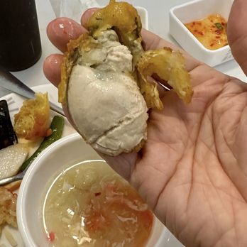 Sea & Sky Feast Buffet - I removed the crispy batter to expose the fat oyster! - Buffets Near Me - Flushing, New York Sea & Sky Feast Buffet - I removed the crispy batter to expose the fat oyster! - Buffets Near Me - Flushing, New York