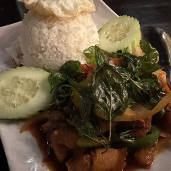 Street Side Thai Kitchen - Special Pork Belly Dish with rice - Thai Near Me - San Diego, California Street Side Thai Kitchen - Special Pork Belly Dish with rice - Thai Near Me - San Diego, California